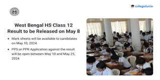 West Bengal HS Class 12 Result to be Released on May 8 @wbchse.wb.gov.in